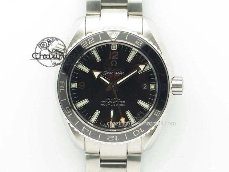 0112 Planet Ocean Master Chronometer 600M 45.5mm SS SCF 1:1 Best Edition Black Orange Bezel Black Dial on Black Rubber Strap A9900 Super Clone ModernLook 7667